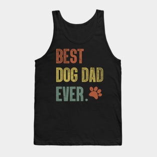 Mens Best Dog Dad Ever T Shirt Funny Fathers Day Hilarious Graphic Puppy Tee Guy Tank Top